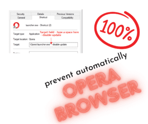 How to prevent opera browser from automatically updating